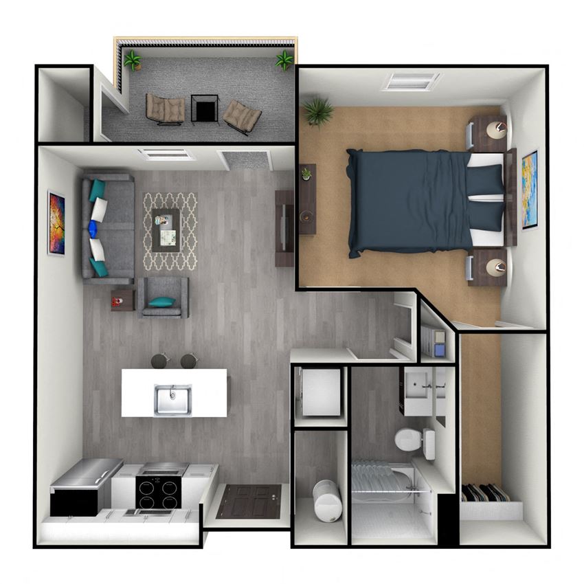1 BEDROOM C